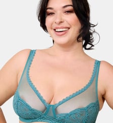 Soutien-gorge souple Envie sans armatures Vert Maison Lejaby