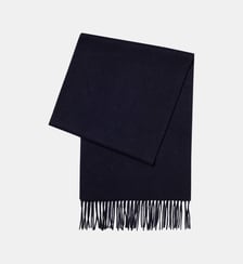 Echarpe cachemire homme détails franges Fursac