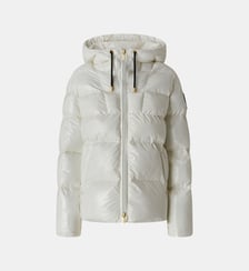 Doudoune à capuche en nylon cristal Pinko