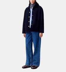 Manteau droit court laine Claudie Pierlot