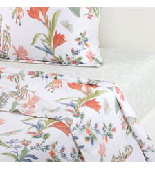 Drap plat en batiste de coton Yves Delorme