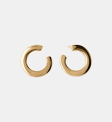 Boucles d’oreilles en anneau en argent 925 dorées 18K à forme Aristocrazy