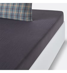 Drap housse uni, en gaze de coton, bonnet 30 cm La Redoute Interieurs