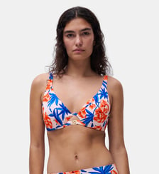 Haut de maillot de bain mono-armature plongeant bretelles multipositions Chantelle