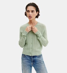 Cardigan à torsades Bompard