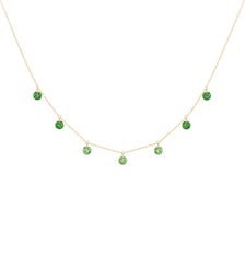 Collier CONFETTI VERT - Tsavorites, poids total 2ct approx. - Or jaune 750‰ La Brune & La Blonde