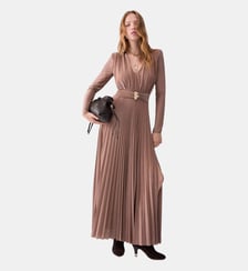 Robe longue en Lurex plissé Liu Jo