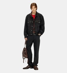 Veste trucker en denim rinse Diesel