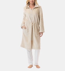 Veste zippée en peluche flanelle ESSENTIEL H53B Lingerie Le Chat