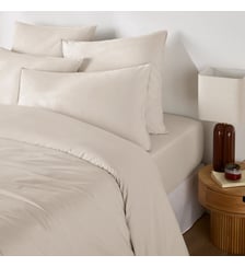 Housse de couette unie en coton lavé La Redoute Interieurs