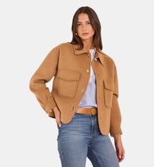 Blouson En Laine Mélangée Clea Maison 123