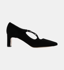 Catania - Escarpins En Cuir Chèvre Noir Parallèle