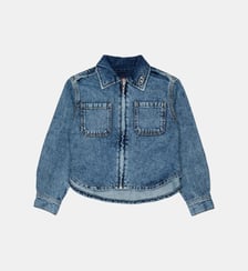 Chemise en denim avec logo Diesel Kids