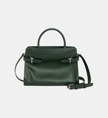 Sac à main moyen modèle Emie en cuir lisse et refente de velours Le Tanneur