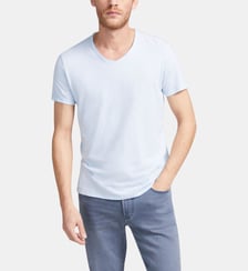 Tee-shirt coton bio col V ESSENTIEL Ikks