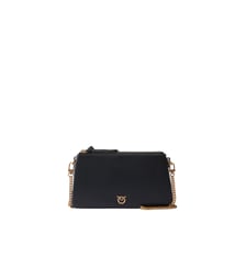 Petit sac à bandoulière mini double bag en cuir Pinko