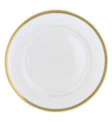 Assiette américaine en porcelaine finition or - MALMAISON Christofle