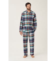 Pyjama boutonné en flanelle de coton - Owen Arthur