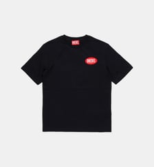 T-shirt en jersey avec étiquette ovale de DIESEL Diesel Kids