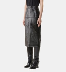 Jupe Droite À Découpes En Vinyle Lanvin