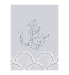 Poster Disney - Disney's Tigger Cloudy Blue Sketch Poster & Frame