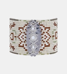 Bracelet manchette perles tissées BIZANCE Hipanema