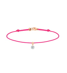 Bracelet Cordon BB - Diamant solitaire 0,15ct - Or rose 750‰ La Brune & La Blonde