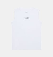 T-shirt sans manches avec logo MM6 Maison Margiela