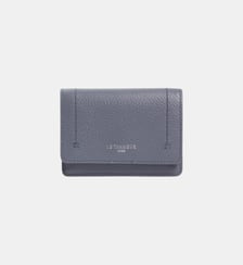 Petit porte cartes à rabat Louison en cuir grainé Le Tanneur