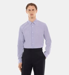 Chemise à rayures en popeline de coton Fursac