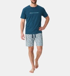 Pyjashort en jersey de coton léger - Dormeur de fond Arthur