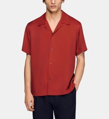 Chemise fluide à col requin Sandro
