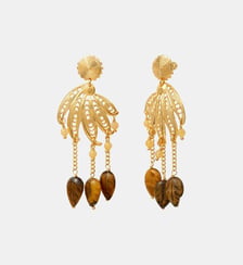 Boucles d'oreilles tiges percées   doré à l'or fin - Arizona Dream Satellite