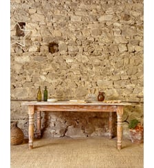 Table à manger en bois Romy N°1540- Produit chiné Debongout