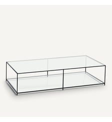 Table basse rectangulaire verre trempé AM.PM