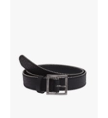 ceinture en cuir à boules métal Agnès b.