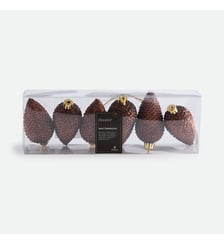 Lot de 6 pommes de pin de Noël à suspendre La Redoute Interieurs