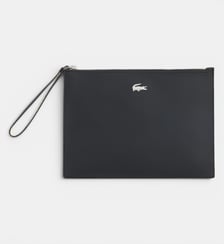 Pochette Anna en toile enduite piquée Lacoste