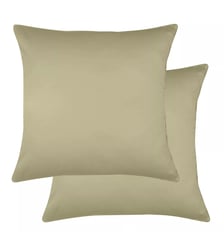 Lot de 2 taies satin de coton 120 fils Ava uni Garnier Thiebaut
