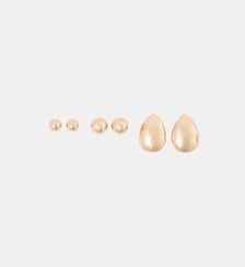 Set de 3 paires de boucles d'oreilles dorées Balaboosté