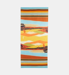 Foulard coloré façon pashmina en matière satinée recyclée LANDSCAPE Wild