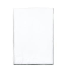 Drap plat en satin de coton lavé, RÊVE SATINÉ Blanc Cerise