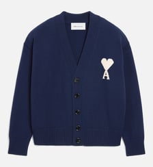Cardigan Ami De Coeur en Laine unisexe AMI Paris