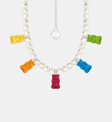 Collier de perles avec Ours d'or multicolores Thomas Sabo