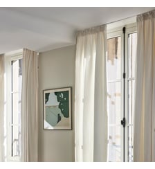 Rideau COCONUT Tamisant Tissage toile à l'effet satiné Madura