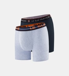 Lot de 2 boxers longs en coton Le Slip Francais