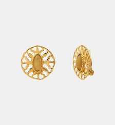 Boucles d'oreilles clips   doré à l'or fin - Arizona Dream Satellite