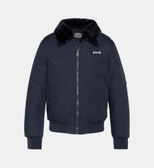 Blouson avec col en fausse fourrure amovible Schott