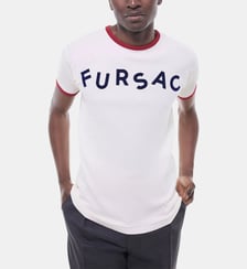 T-shirt floqué en coton biologique Fursac