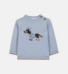 Pull -  horizon laine broderie chien Tartine Et Chocolat